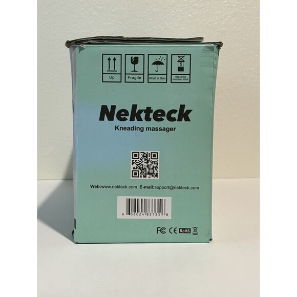 Nekteck Shiatsu LMS-801 Blue Black Corded Electric S Kneading Massager With Heat - Picture 4 of 8